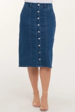 Iben denim skjørt